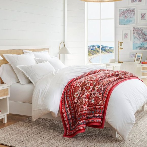 Pottery Barn Bedding King Jane Handcrafted Reversible Quilt Poshmark